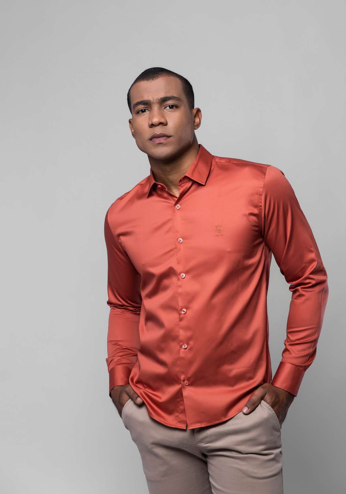 CAMISA SLIM FIT SATIM PUCCI PLUS M/L