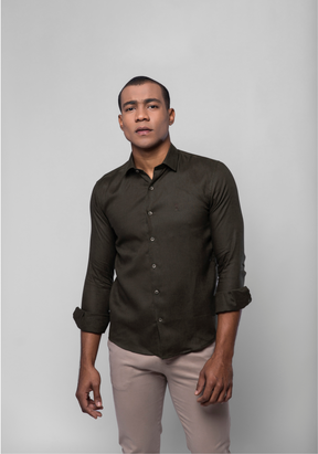 CAMISA SLIM FIT LINHO M/L