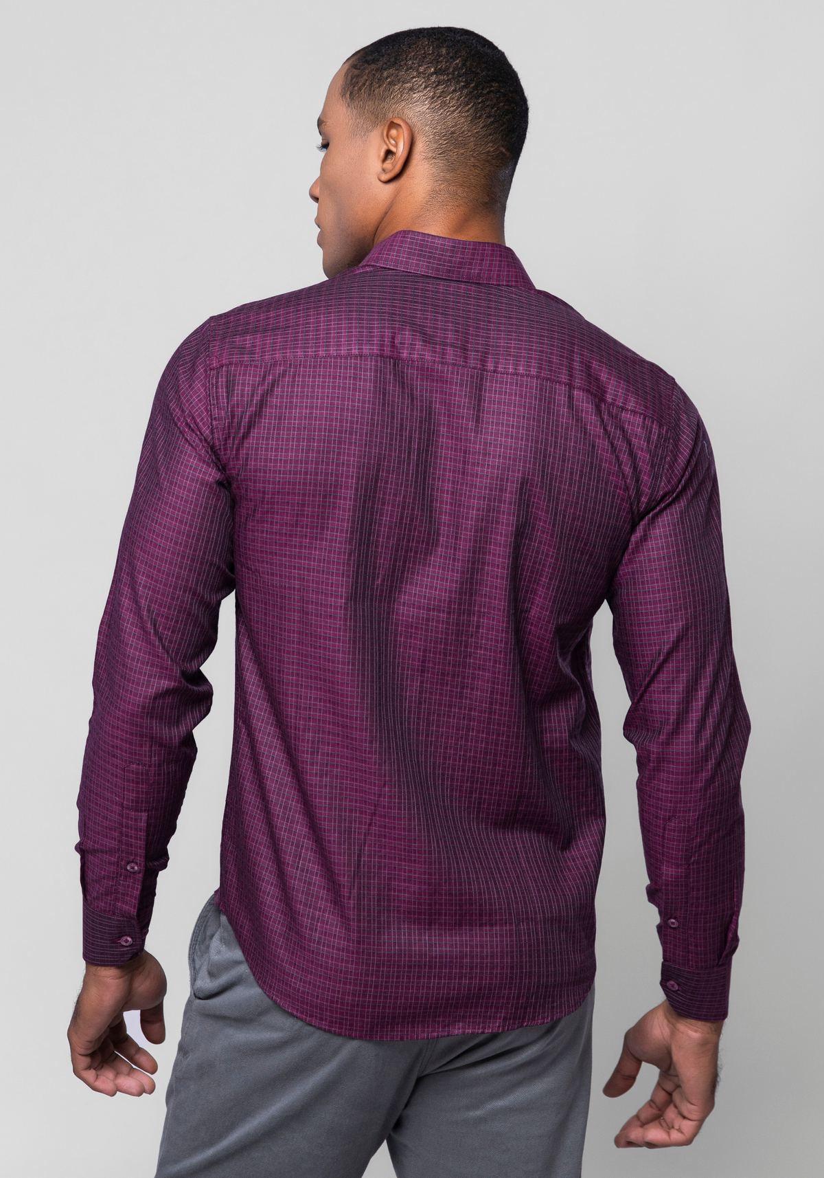 CAMISA SLIM FIT FIO 100 M/L