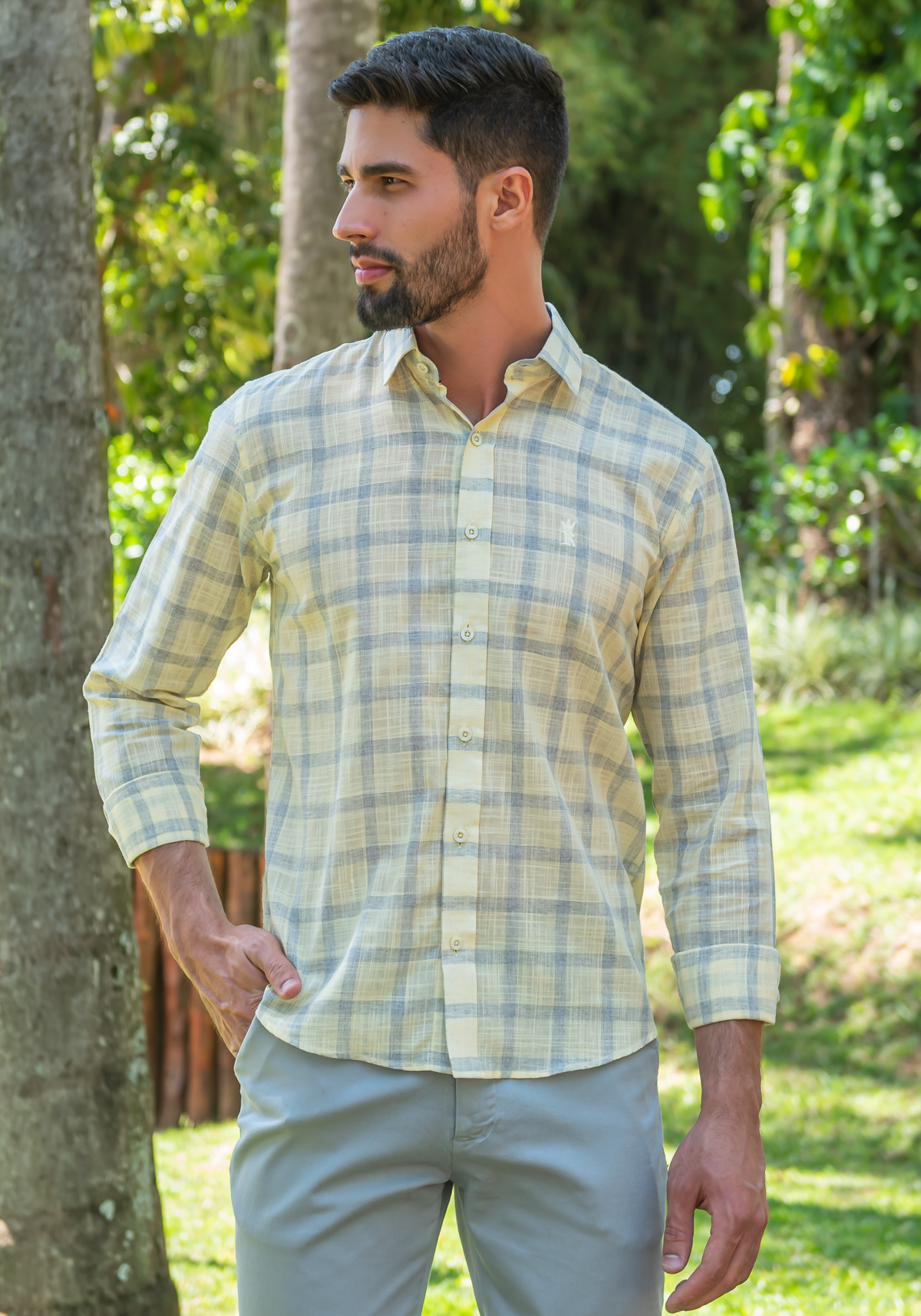 CAMISA SLIM FIT XADREZ M/L