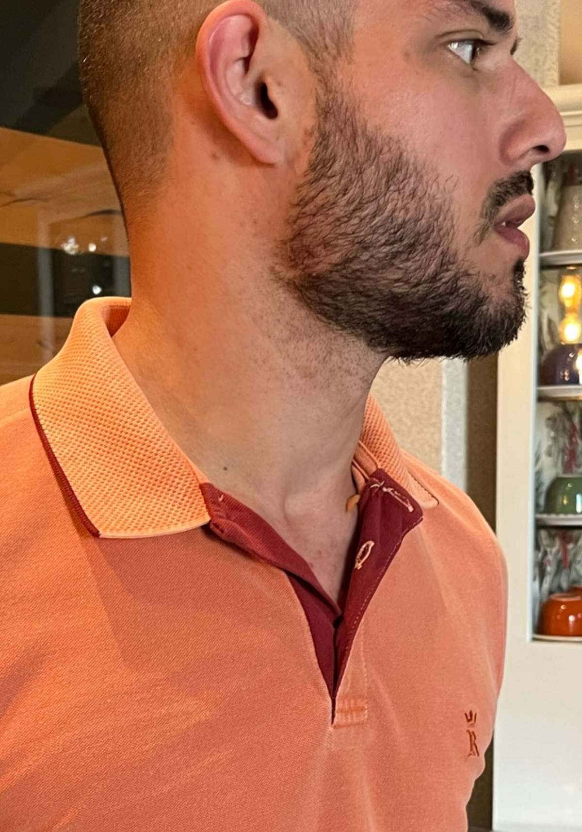 CAMISETA POLO STONADA LARANJA