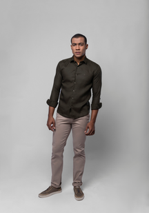 CAMISA SLIM FIT LINHO M/L