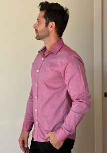 CAMISA SLIM FIT FIO A FIO 60 M/L