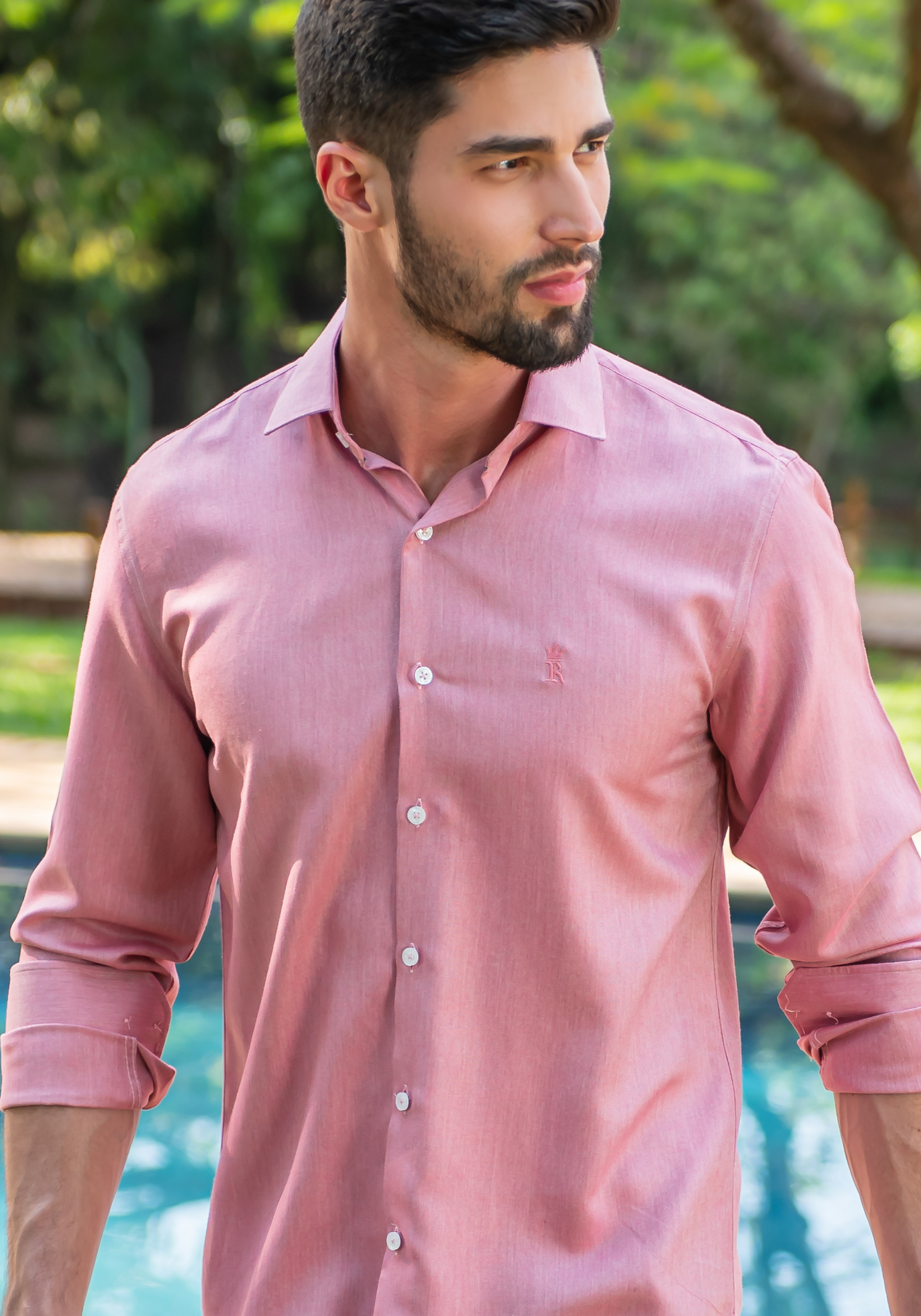 CAMISA SLIM FIT VISCOLINHO M/L