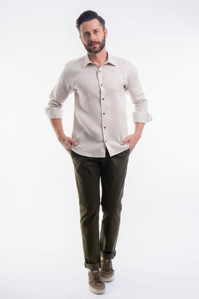 CAMISA SLIM FIT LINHO M/L