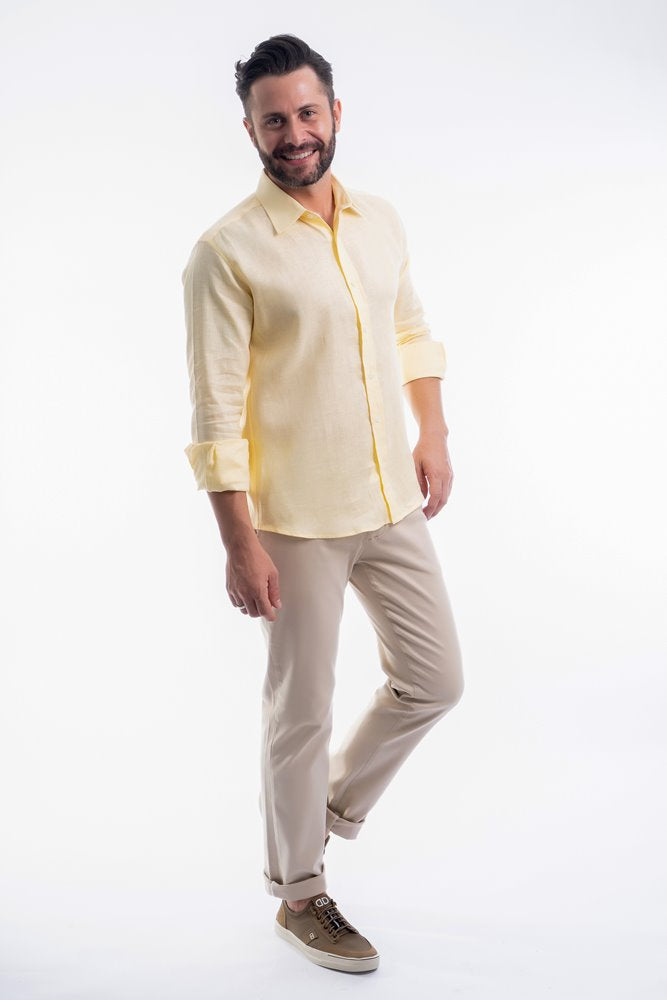 CAMISA SLIM FIT LINHO M/L