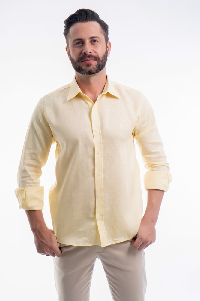 CAMISA SLIM FIT LINHO M/L