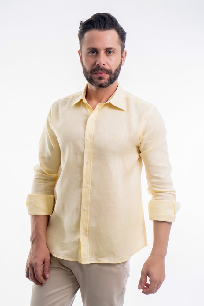 CAMISA SLIM FIT LINHO M/L