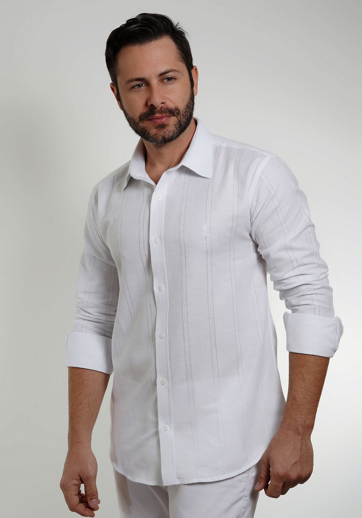 CAMISA SLIM FIT MAQ. ATENAS M/L