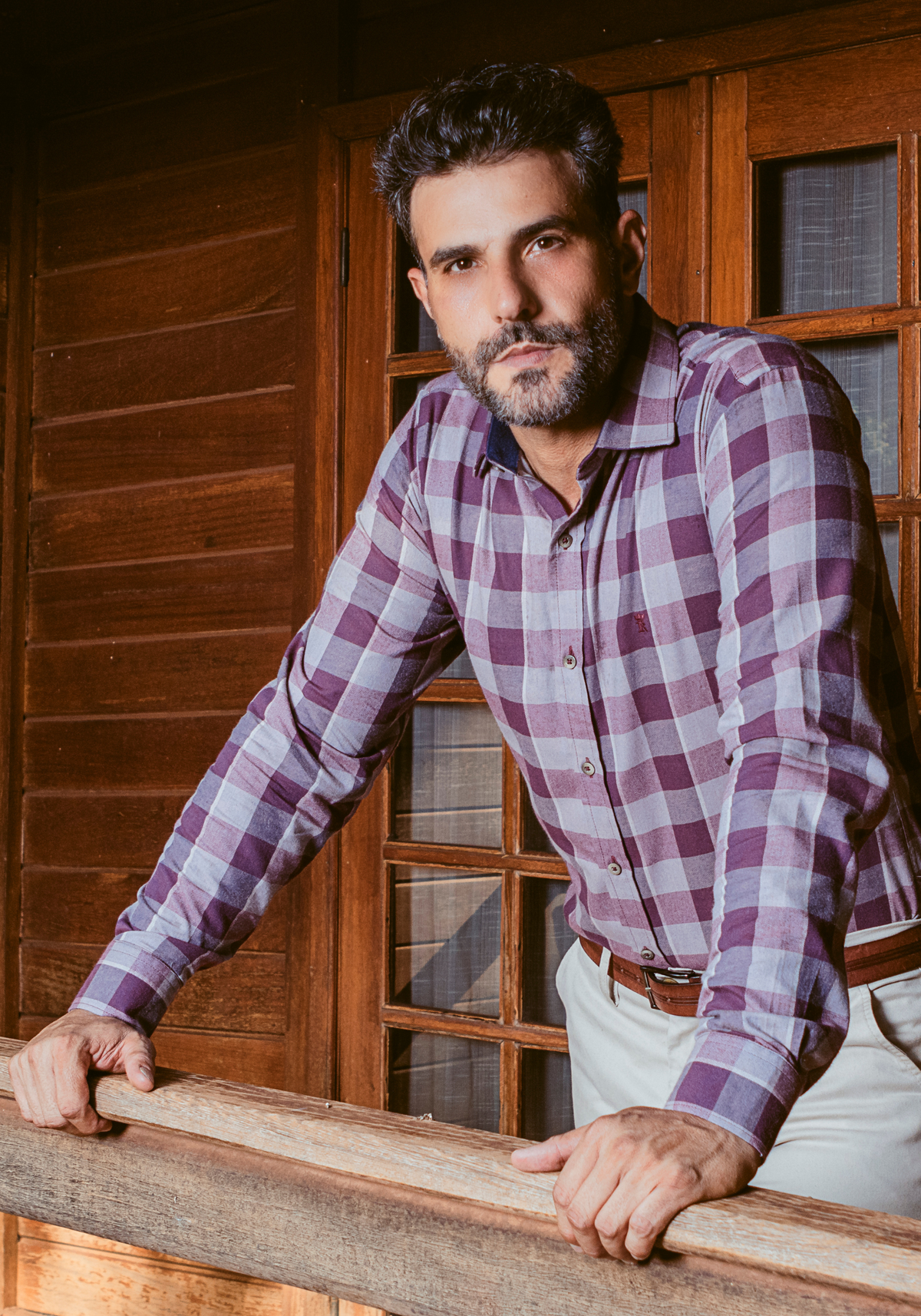 CAMISA SLIM FIT XADREZ FLANELA M/L